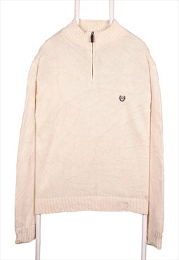 Vintage 90's Chaps Jumper / Sweater Knitted Quarter Zip