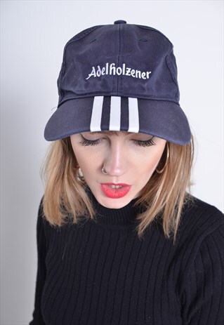 VINTAGE ADIDAS BASEBALL CAP HAT BLUE