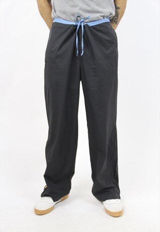 VINTAGE NIKE LIGHT NAVY TRACKSUIT BOTTOMS