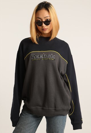 VINTAGE REEBOK EMBROIDERED SPELLOUT SWEATSHIRT