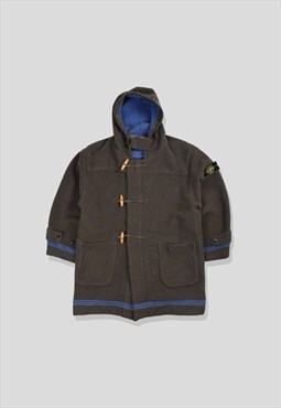 Vintage 1989 Stone Island Montgomery Duffle Coat in Green