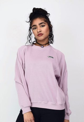 VINTAGE 90'S FILA DUSTY PINK SWEATSHIRT