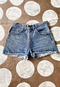 Vintage 90's Levi's Mid Wash High Waisted Denim Shorts - XS/