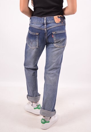 VINTAGE LEVI'S 557 LOW WAIST JEANS BOOTCUT BLUE
