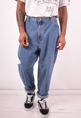 LEVI'S 550 MENS VINTAGE JEANS W42 L31 BLUE 90S