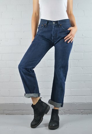 501 DARK BLUE STRAIGHT LEG JEANS