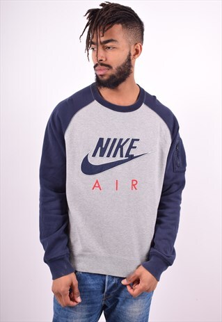NIKE MENS VINTAGE SWEATSHIRT JUMPER XL MULTI 90'S