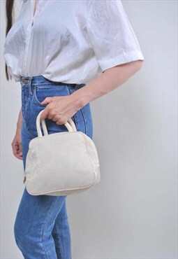 Vintage evening white mini bag 