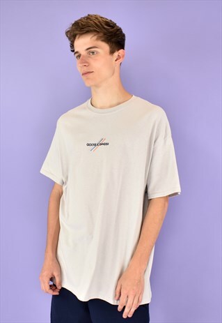 G&G UNISEX ICE GREY PASTEL MULTI LINES S/S TEE