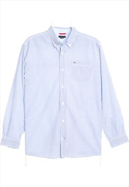 Tommy Hilfiger 90's Striped Long Sleeve Button Up Shirt XLar