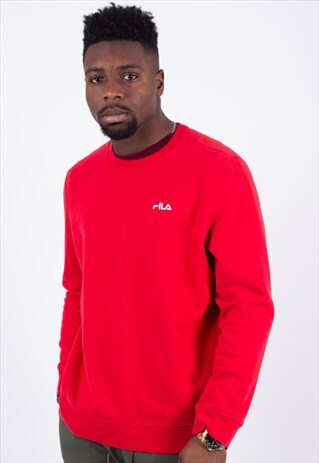VINTAGE RED SWEATSHIRT FILA