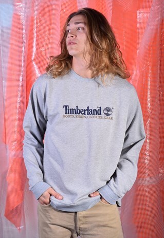 VINTAGE TIMBERLAND GREY SWEATSHIRT