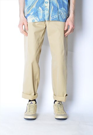 VINTAGE 90S BEIGE TOMMY HILFIGER BEIGE CHINOS PANTS