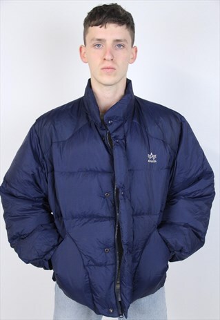 VINTAGE ALPHA INDUSTRIES NAVY PADDED JACKET