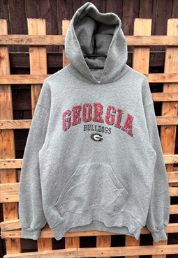 Vintage Soffe Georgia bulldogs grey hoodie medium  