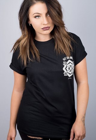 EYE MANDALA BLACK T-SHIRT