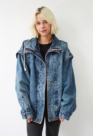 VINTAGE 80' AWESOME BLUE JEANS JACKET
