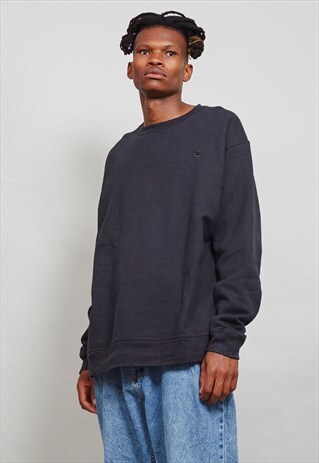 BLACK VINTAGE 90'S ECO CHAMPION SWEATER