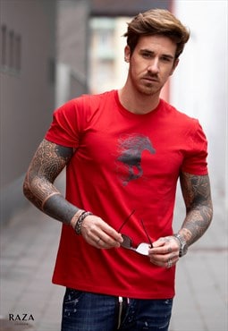 Designer T-Shirt - Resilience - Haute Red Colour
