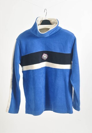 VINTAGE 90S FLEECE JUMPER IN BLUE