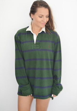 90S RALPH LAUREN VINTAGE RUGBY SWEATSHIRT/JUMPER