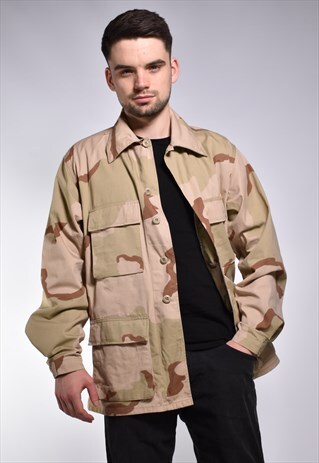 AMERICAN APPAREL CAMO MULTIPOCKET JACKET