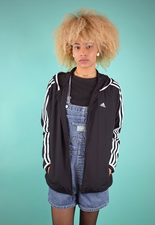 VINTAGE 90'S ADIDAS HOODED TRACK JACKET