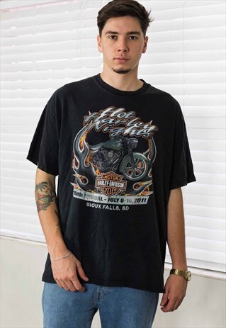 VINTAGE HARLEY-DAVIDSON T-SHIRT LOGO 90S X 9.6