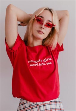 Red oversize t-shirt