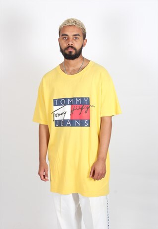 VINTAGE TOMMY HILFIGER T-SHIRT YELLOW