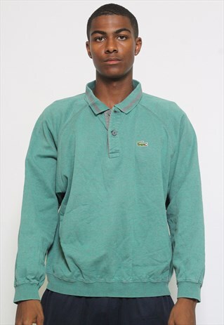 VINTAGE LACOSTE 1/4 BUTTON SWEATSHIRT