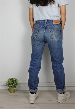 levi's 501 distressed jeans