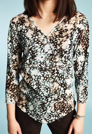 Y2K KITSCH BOHO MESH SHEER TUNIC TOP