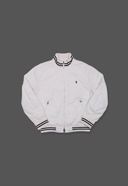 VIntage 90s Polo Ralph Lauren Bomber Jacket in White