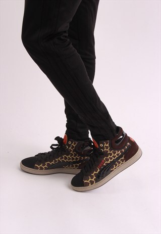 VINTAGE PUMA PATTERNED TRAINERS