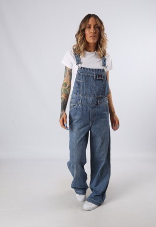 DENIM DUNGAREES CALVIN KLEIN WIDE LEG UK 10 (55B)