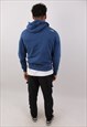 VINTAGE MEN'S THE NORTH FACE BLUE PULLOVER HOODIE