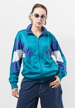 Vintage 90's Active track jacket zip up sweatshirt bright