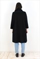 ALPEN LODEN WOOL OVER COAT TRACHTEN LONG JACKET WINTER BLUE