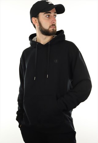 VINTAGE CHAMPION USA SMALL LOGO HOODIE SWEATSHIRT