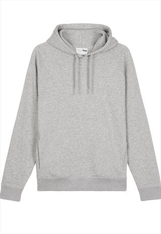 GREY HOODIE WITH SIDE POCKETS
