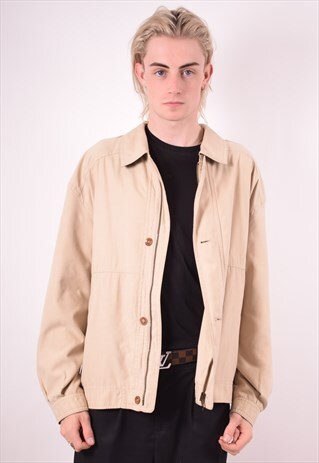 BUGATTI MENS VINTAGE HARRINGTON JACKET XL GREY 90S