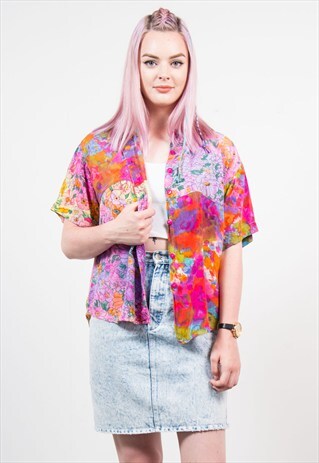 VINTAGE 90'S BRIGHT BOLD FESTIVAL SHIRT