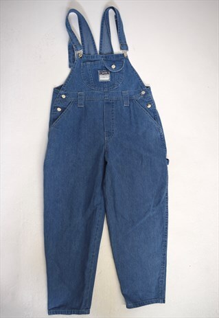 VINTAGE 90S TAKEZO BLUE DENIM DUNGAREES