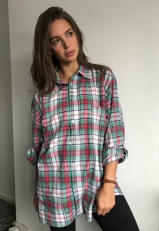 VINTAGE FLANNEL OVERSIZED RETRO UNISEX SHIRT