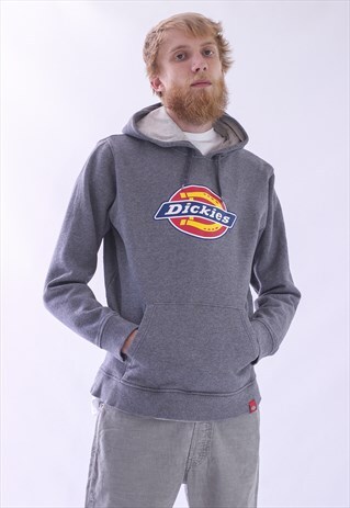 VINTAGE MENS DICKIES BIG LOGO HOODIE SWEAT