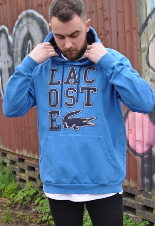 VINTAGE 00'S LACOSTE LOGO HOODIE SWEATSHIRT