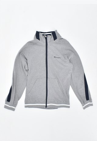 VINTAGE 90'S CHAMPION TRACKSUIT TOP JACKET GREY