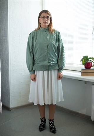 VINTAGE 70'S GREEN BELTED JACKET