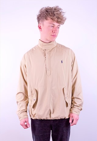 VINTAGE RALPH LAUREN POLO GOLF 1/4 ZIP PULLOVER JACKET LARGE